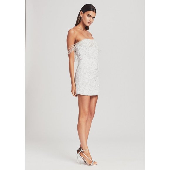 Retrofete Dress Cassandra Strapless Mini in White - Picture 12 of 16